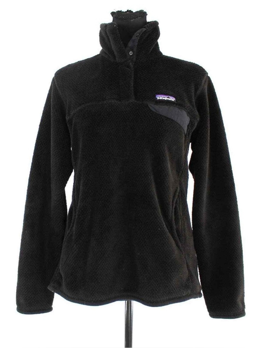 Patagonia Black Women's Fleece Teddy Pullover Jacket